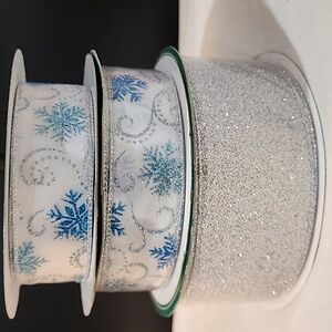 3 Rolls Kirkland Holiday Wire-Edged Ribbon, 138 yds approx total